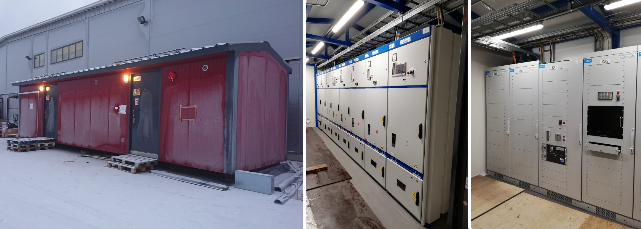 Installations in power stations for VEO 2018.